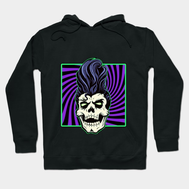 HorrorPunk Skull Hoodie by RowdyPop